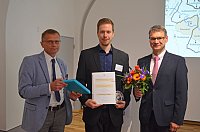 Jan Michael Goldberg receives Hermann-Knothe-Preis (photo: Wenzel)